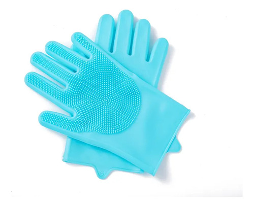 Guantes De Silicona Con Esponja Incorporada Para Lavar (002)