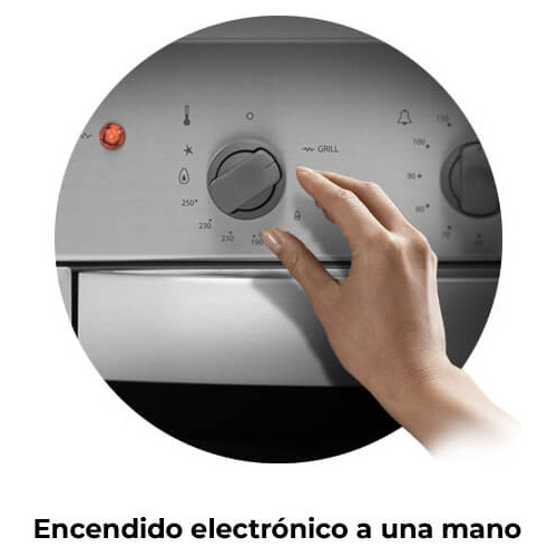 Imagen 4 de 11 de Horno A Gas Longvie H1500g Con Grill Eléctrico De Empotrar