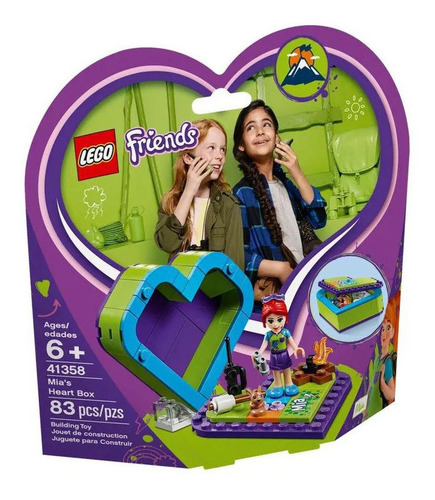 Imagem 1 de 2 de Lego Friends - Caixa De Coração Da Mia - 41358 - Lego
