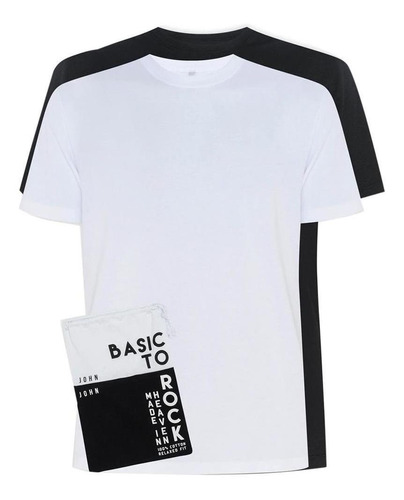 Kit Camiseta John John Basic Malha Pb Masculino