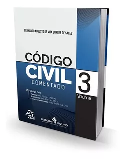 Código Civil Comentado - Volume 3 | Livro De Direito Civil Editora Mizuno