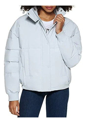 Chaqueta Lewis Acolchada Color Celeste Talla M Mujer