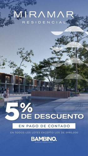 Terreno Lado Playa, Frac. Miramar Residencial, Riviera Veracruzana, Alvarado