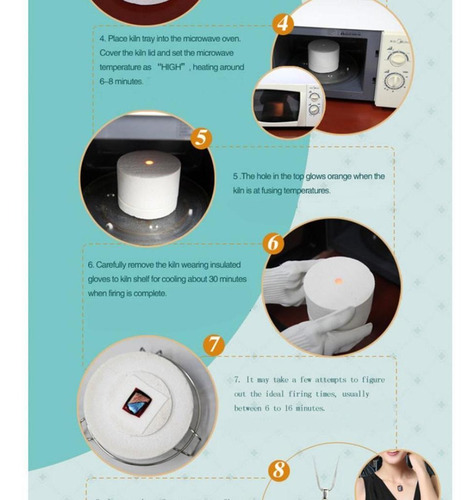 Imagen 10 de 12 de - De Horno Microondas De 7 Piezas Joyería De Bricolaje