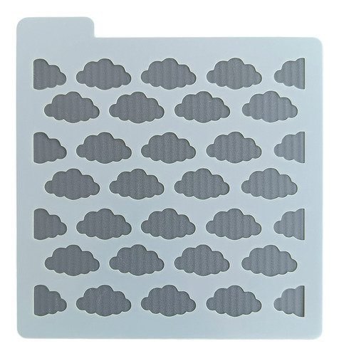 Stencil Nubes Repostería Porcelana Manualidades