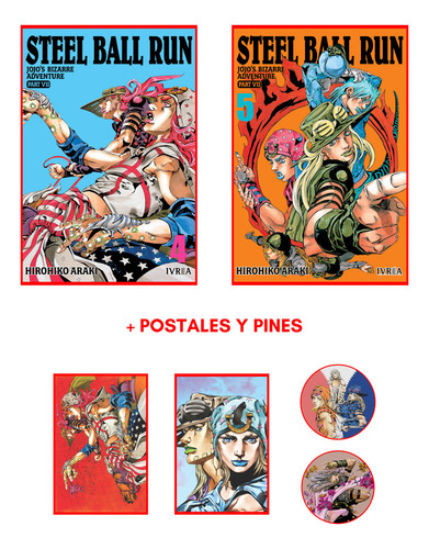 Combo Jojos Bizarre Adventure: Steel Ball Run 4 Y 5 - Manga