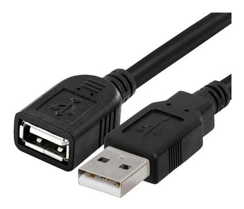 Cable Alargue Usb Macho A Hembra 3 Metros Negro