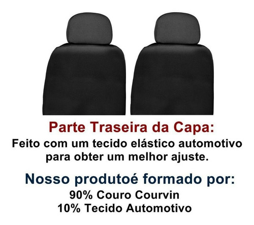 Capa Banco Carro Couro Gm Astra Hatch 2p 2 Portas 99/00