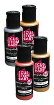 Comprar Set 4 Pinturas 50cc Metalizadas Soft Eterna Para Aerografo