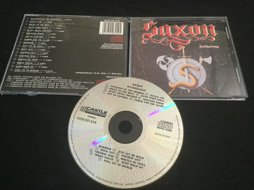 Saxon Anthology Iron Maiden Cd D4