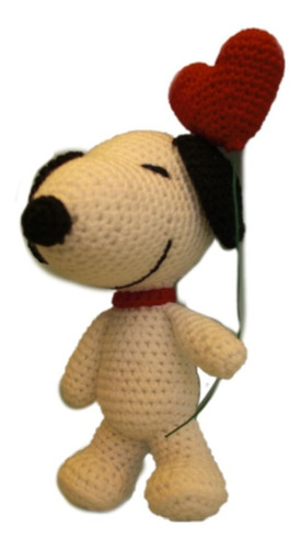 Muñeco Tejido Tipo Snoopy Amigurumi