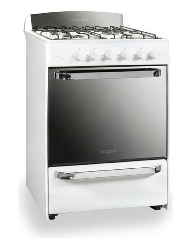 Cocina Hotpoint Blanca Multigas 56cm Autolimpiante Hp35412 Color Blanco