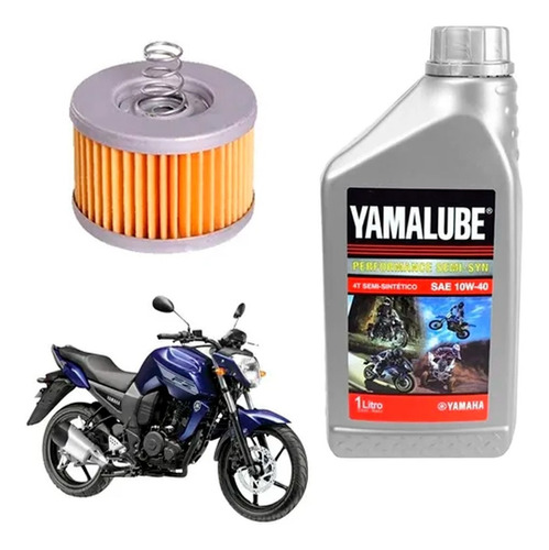 Kit Service Fz 16 Fi Sz Filtro Aceite Yamalube Semi Sia+