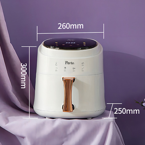 Perfin PFBR001 fritadeira elétrica sem óleo Air Fryer Digital Touch 8L 1400W branca eletrodoméstico multifuncional27V