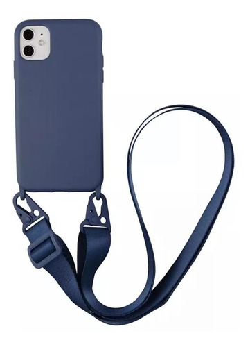 Imagem 1 de 3 de Case Capa iPhone 12 E 12 Pro Silicone Com Alça Integrada