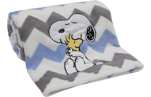 Manta Para Bebe Acolchonada Snoopy Dimensiones 76 X 101 Cm