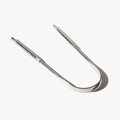 Imagem 4 de 7 de Limpador De Lingua Inox Profiss. Raspador Tratar Mau Hálito