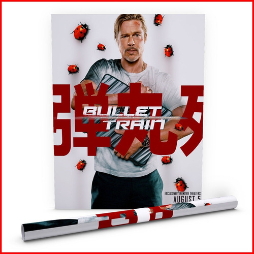 Poster Película Bullet Train Tren Bala Brad Pitt #04 48x60cm