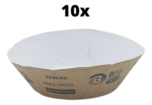 Kit Com 10 - Peneira Para Tintas Automotivas