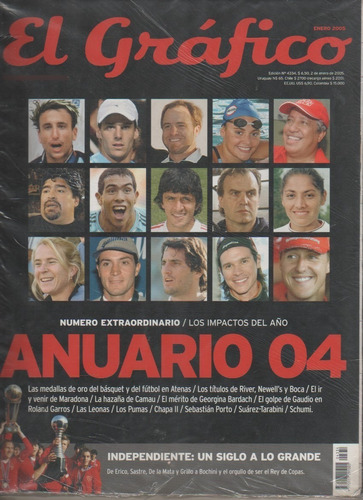 Revista El Grafico Nº 4334 * Edicion Especial - Anuario 2004