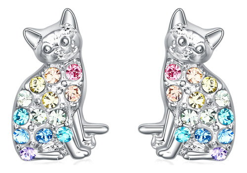Pendientes De Tuerca De Gato Para Mujer, Pendientes De Gato