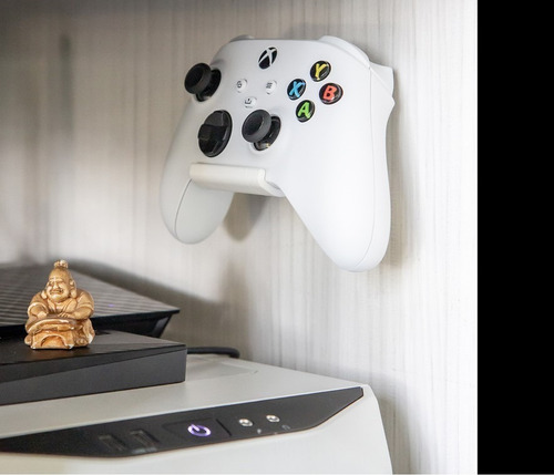 Imagen 6 de 9 de Soporte Pared Xbox Series S. Más 1 Soporte Control Joystick