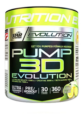 Suplemento en polvo Star Nutrition  Pump 3D