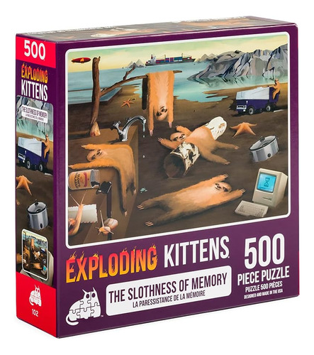 Rompecabezas Exploding Kittens De 500 Piezas - Slothness ...