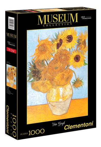 Puzzle X 1000 Sunflowers World Clementoni - Quebra-cabeça completo