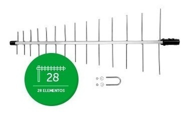 Antena Externa Digital Uhf Intelbras Ae 1028 Para Conversor 