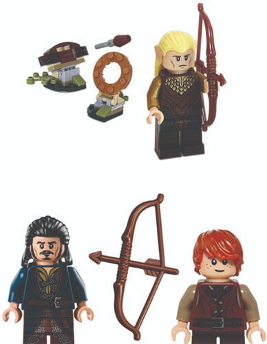 Figuras Colección Lego The Hobbit Legolas + Bowman + Child
