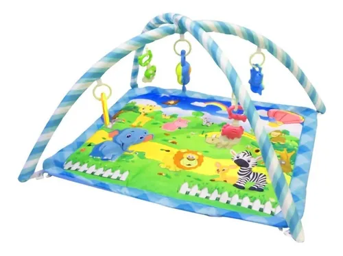 Gimnasio Bebe Alfombra Did ctica Con Sonajeros Y Moviles