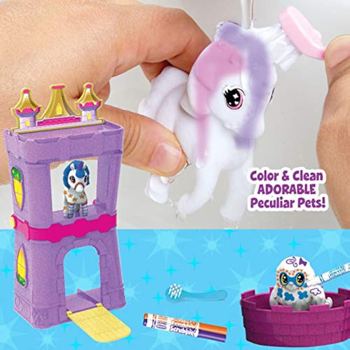 Palacio Crayola Scribble Scrubbie Con Unicornio Y Accesorios