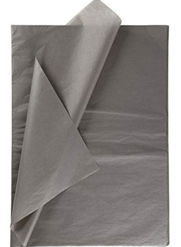 Papel Seda Gris Pliego  *100 Unids