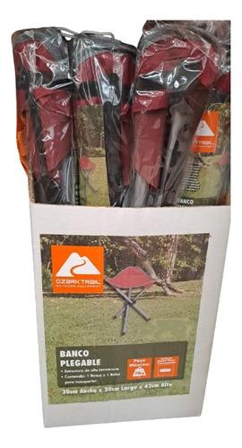 2 Banco Plegable Ozark Trail Portátil Camping