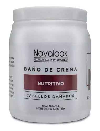 Novalook Baño De Crema Nutritivo Cruelty Free Pote 1 Kg