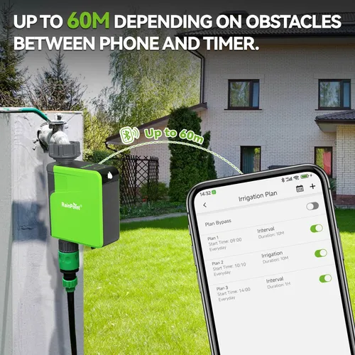 Programador Riego Rain Point Bluetooth Compatible Wifi App