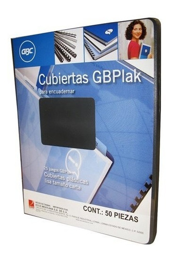 Cubierta Gbc Negro Liso  P3562  Encuadernar 