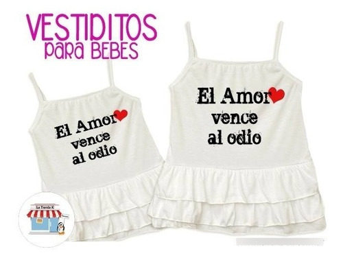 Imagen 2 de 7 de Vestidos Para Bebés Y Niñas Kirchneristas Peronistas