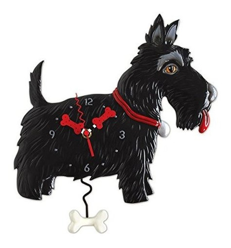 Allen Designs  Scottie  Whimsical Scottish Terrier Reloj De 