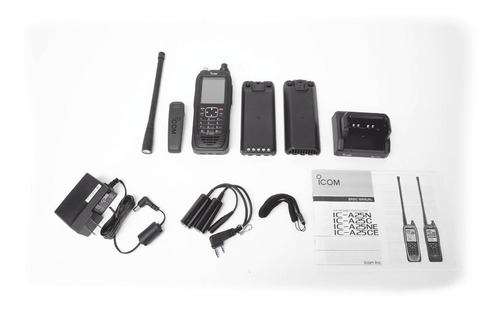 Radio Portátil Aéreo Icom Ica25c Vhf Con Display Y Teclado