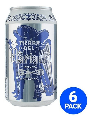 Cerveza Artesanal Clara Tierra De Mariachi 355ml - 6 Pack