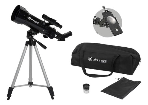 Zhumell - Telescopio Refractor Portatil De 70 Mm