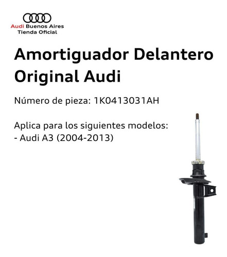 Imagen 2 de 7 de Amortiguador Delantero Audi A3 2004 Al 2013