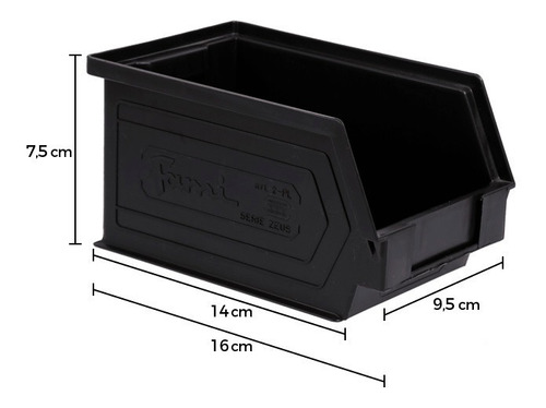 Imagen 3 de 10 de Gavetas Plásticas Apilables (50 Un) 16x9,5x7,5cm Organizador