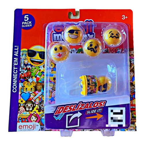 Pack 5 Emoji Maniax Conecta Tu Accesorio + Carrito - Serie 1