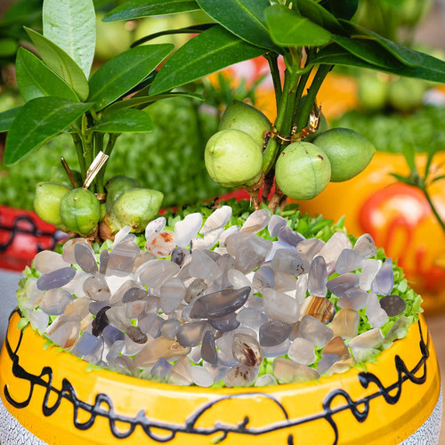 Acuario De Grava De Cristal Natural Con Piedras Para Peceras