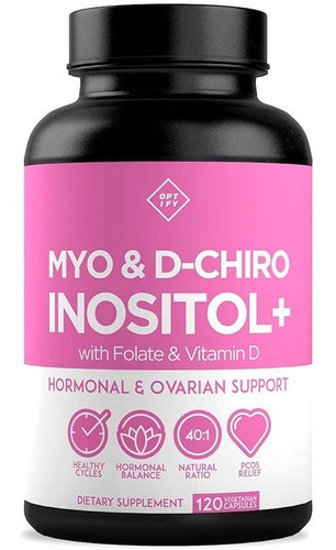 Myo & D-chiro Inositol Regulador De Hormonas 120 Cápsulas 