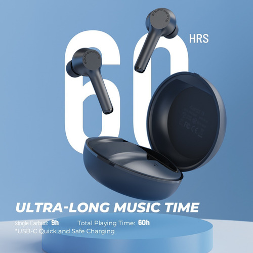 Imagen 3 de 7 de Audífonos Bluetooth 5.0 Soundpeats Mac 9 Horas De Batería
