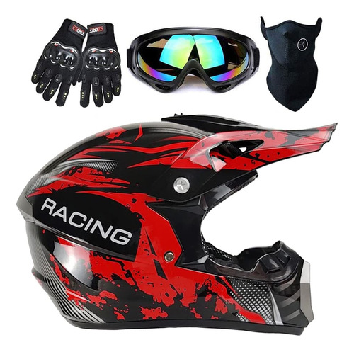 Ttmiku Dot - Casco De Motocross Para Ninos Jovenes, Casco De